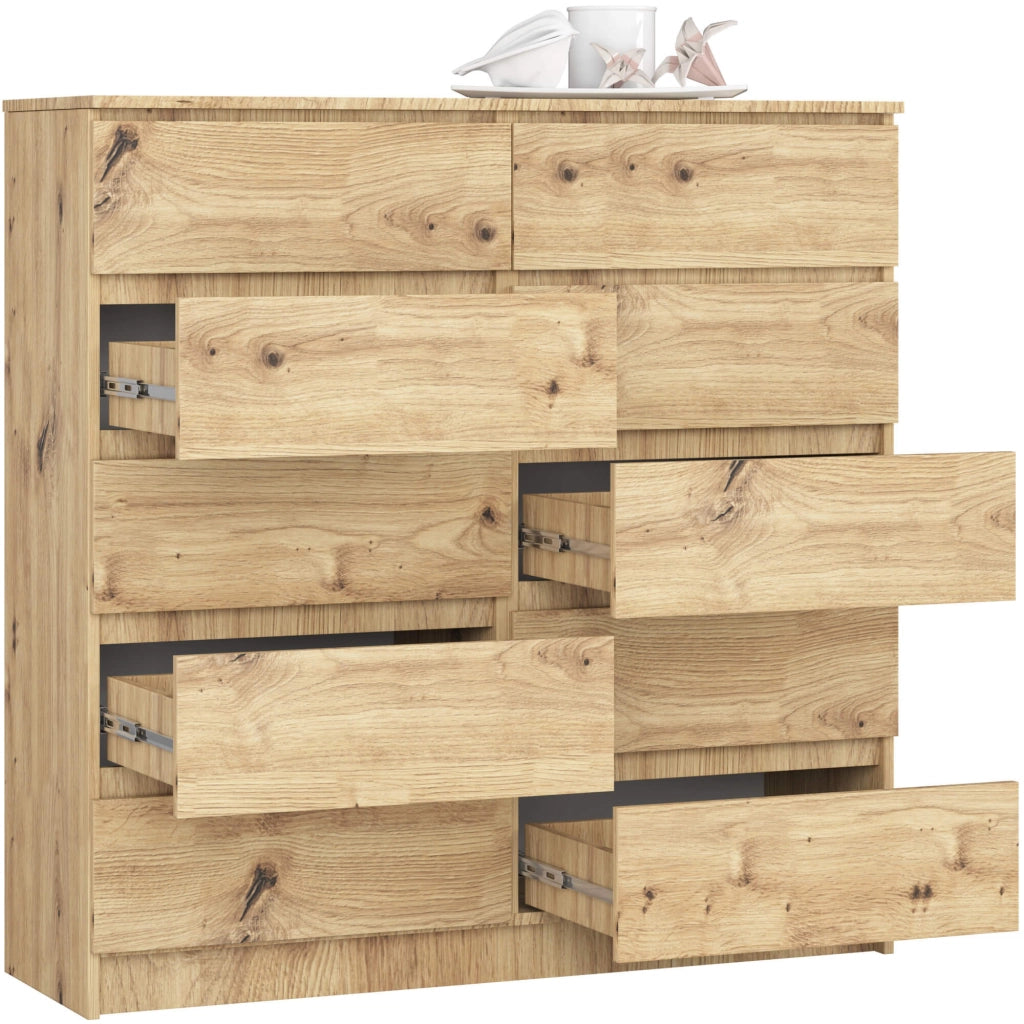 Cassettiera AKORD K120 Quercia Artisan 120 cm 10 cassetti 120x40x121 cm