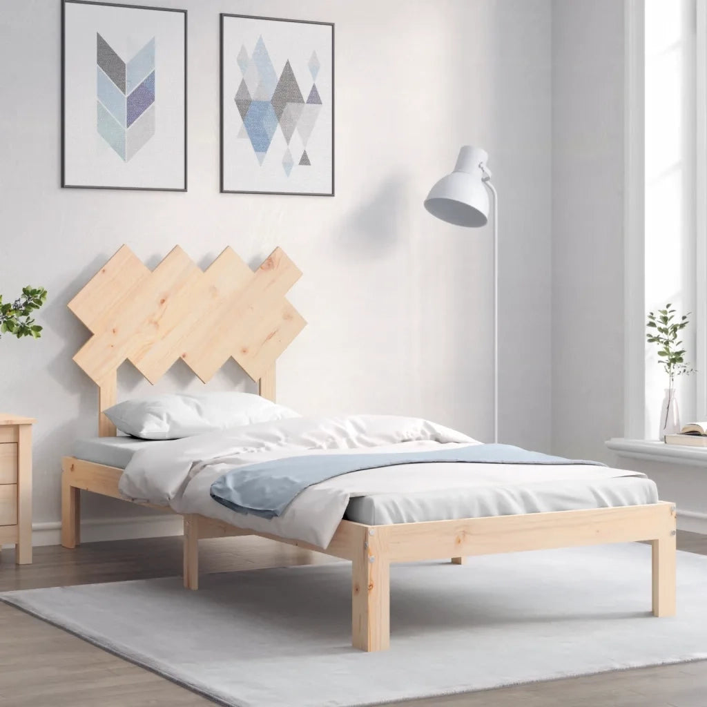 Giroletto senza Materasso-Struttura Letto 90x200 cm in Legno Massello di Pino 793260