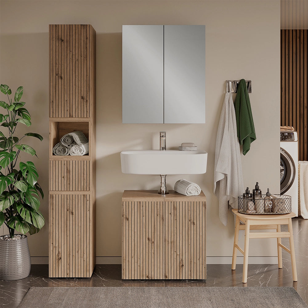 Vicco Set di mobili da bagno 3 pezzi Artigiano 3 parti