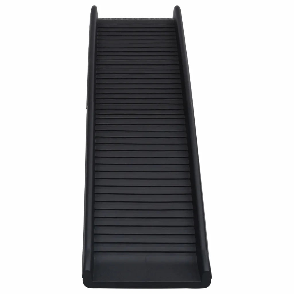 Rampa per Cani Pieghevole Nera 155,5x40x15,5 cm CFW1490551