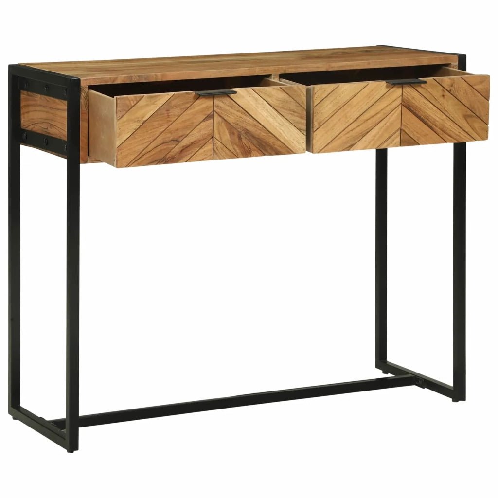 Tavolo consolle con cassetto Marrone 90 x 35 x 75 cm 374106