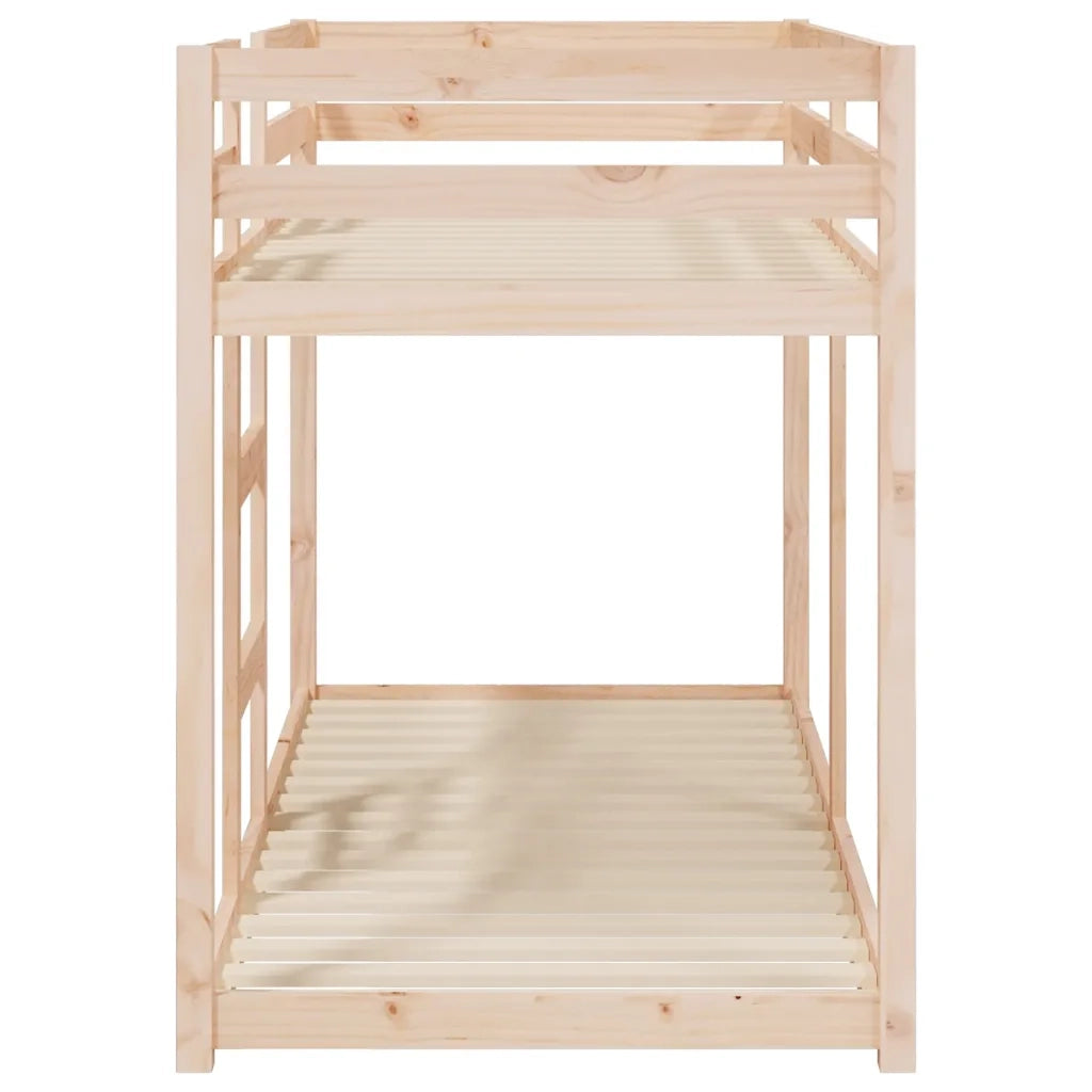 Letto singolo | Letto per adulti | Letto a Castello 75x190 cm in Legno Massello di Pino