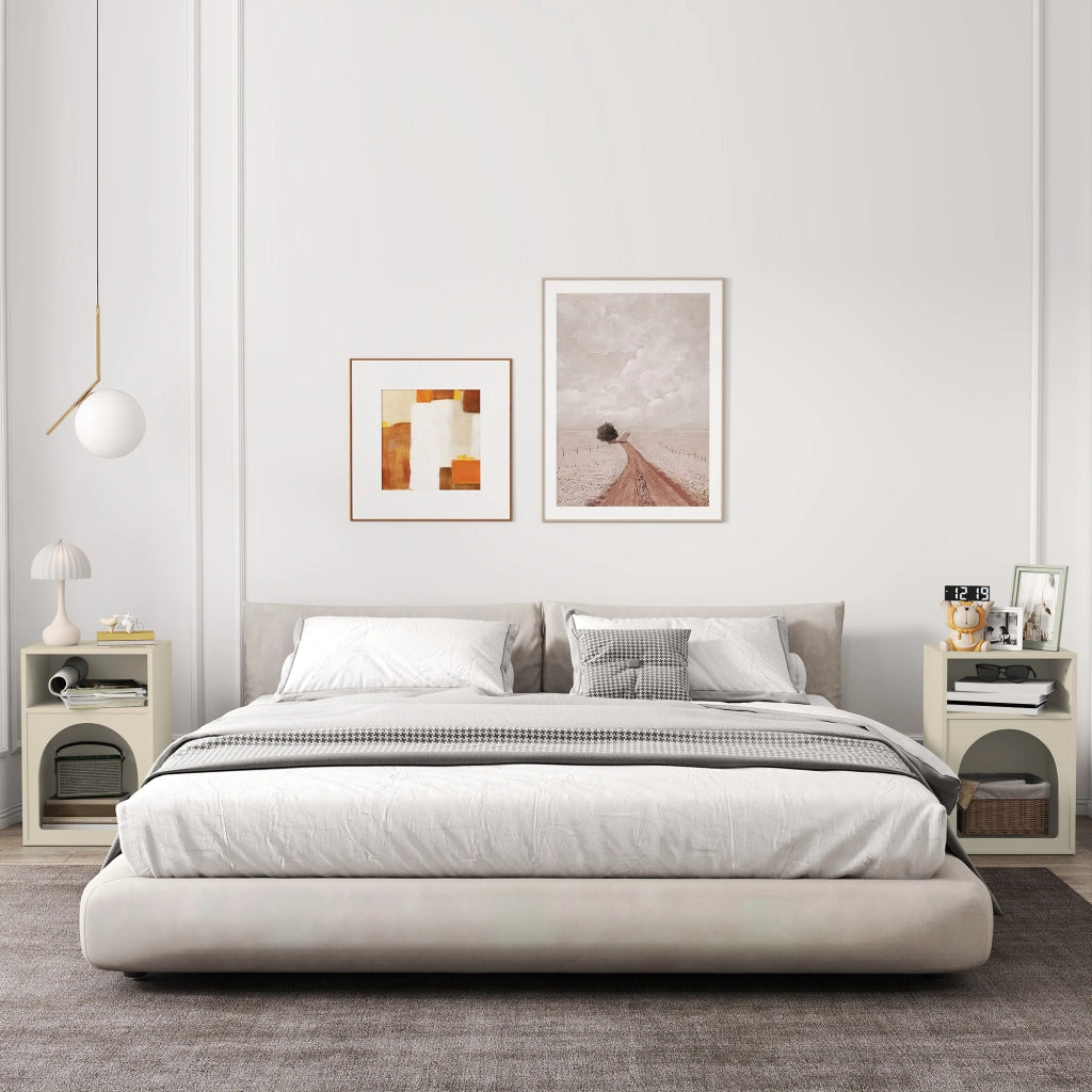 Comodino ¨C zephmum ¨C 40x30x60 cm, crema