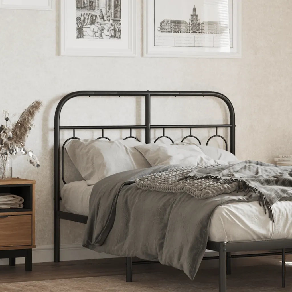 Testiera | Testata di Ricambio in Metallo Nero 120 cm