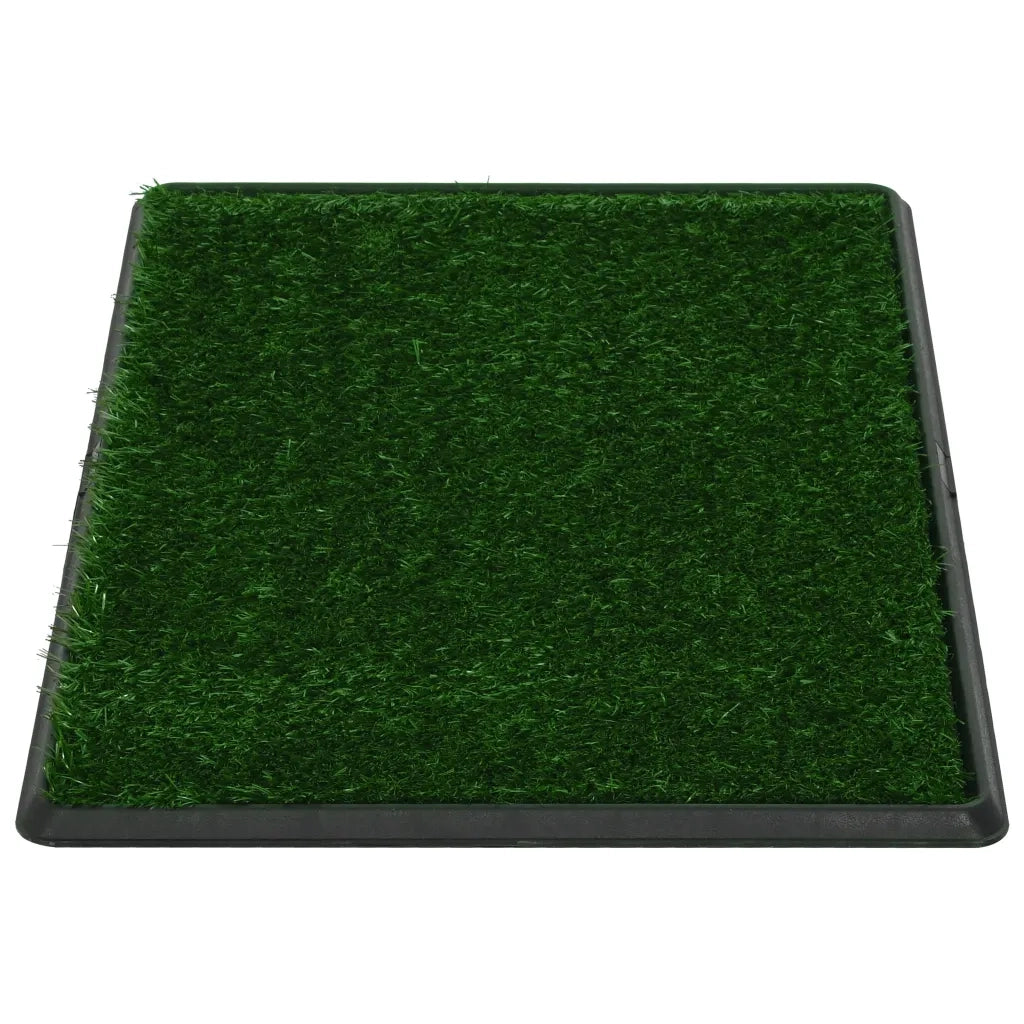 Toilette Animali 2pz Vassoio e Prato Finto Verde 76x51x3cm WC 170770