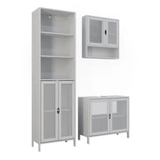 Vicco Set di mobili da bagno Bianco 3 parti