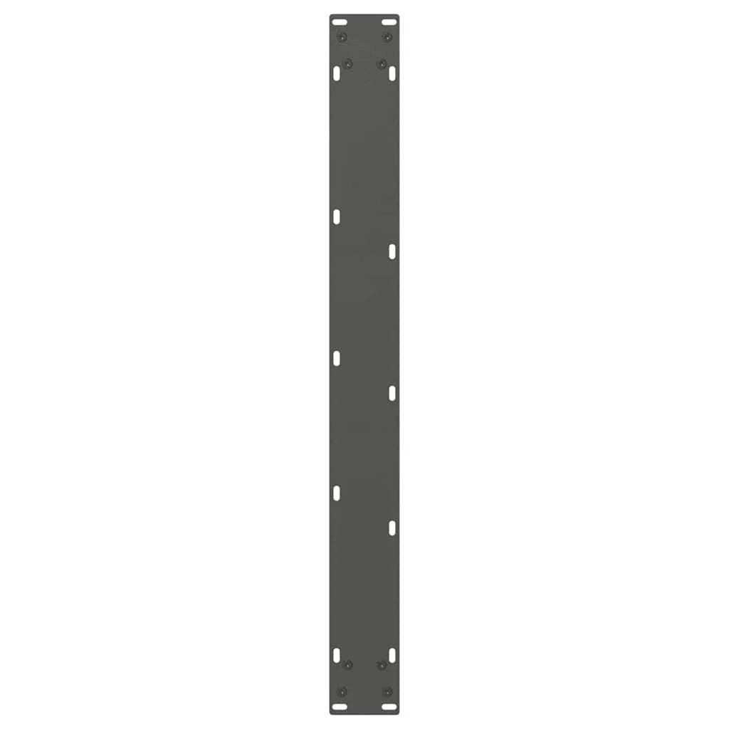 Set di 3 gambe per tavolo da pranzo a forma di V 100 x 72-73 cm stabilità rinforzata design moderno in acciaio antracite 02_0056886