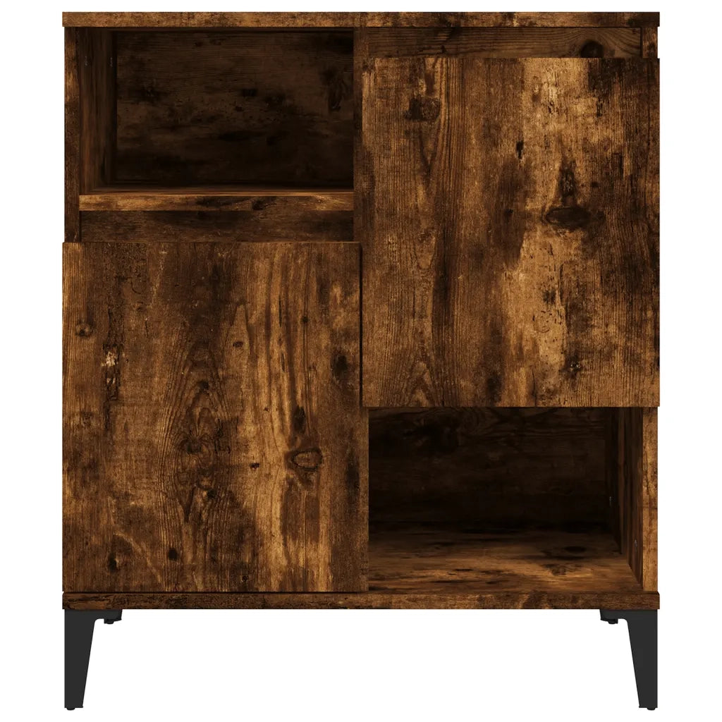 Credenza Rovere Fumo 60x35x70 cm in Legno Multistrato 821153