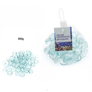 Trade Shop - Pietre Decorative Piatte Tonde Acquari Azzurre Decorazione Piante Giardino 70276 -