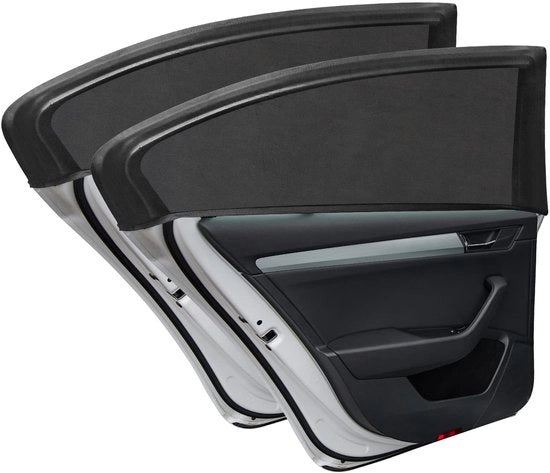 Pannolino Universale con Protezione UV - Tessuto in Nylon Ademend - 2 Pezzi - Privacy e Sicurezza - Adatto per Sedile Posteriore - Zavorra per Auto
