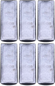 Filtro per acquario con sostituzione set di cartucce a base di attiva carbone - 6 pezzi - 135x55mm - filtro a muro interno
