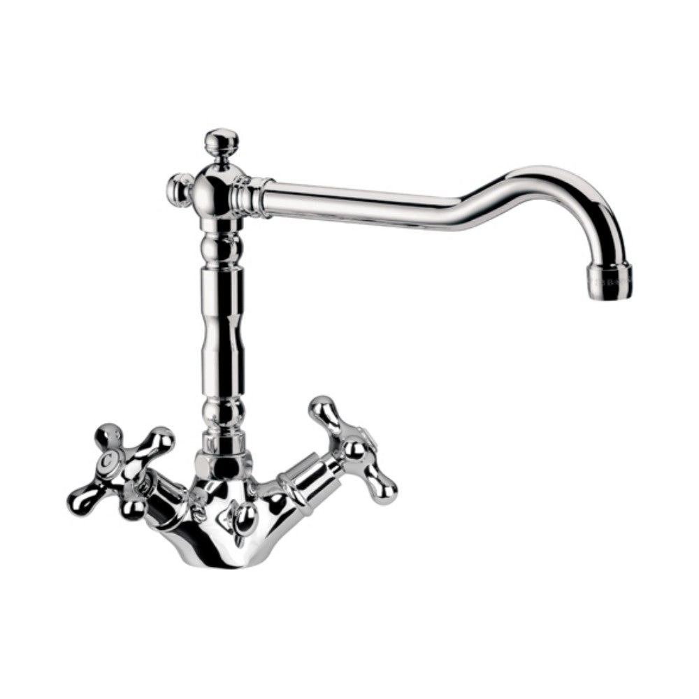 Rubinetto retro con canna antica serie liberty remer