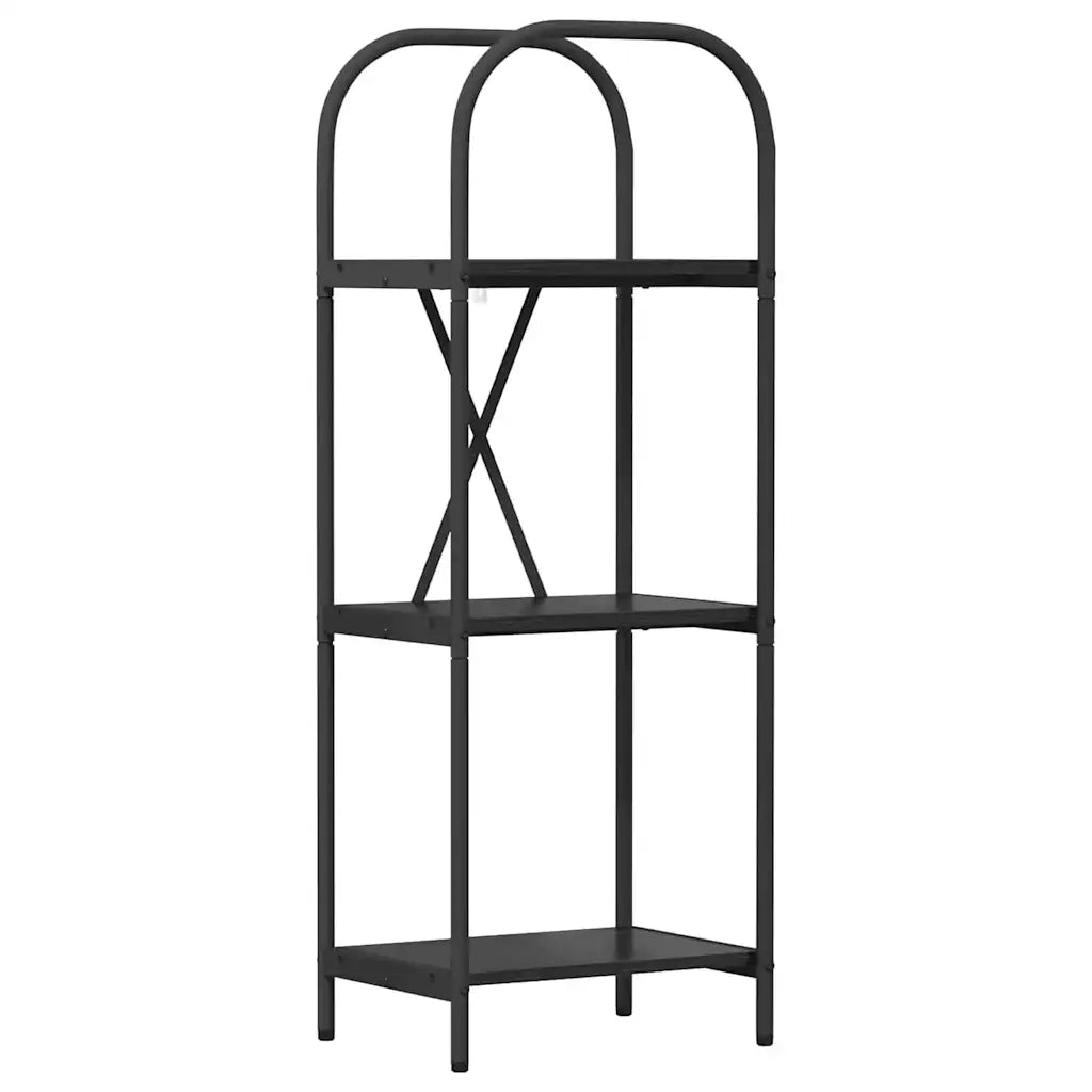 Libreria-Scaffale per Libri-Mobile di Stoccaggio Rovere Nero 40 x 30 x 109 cm Legno multistrato 766907