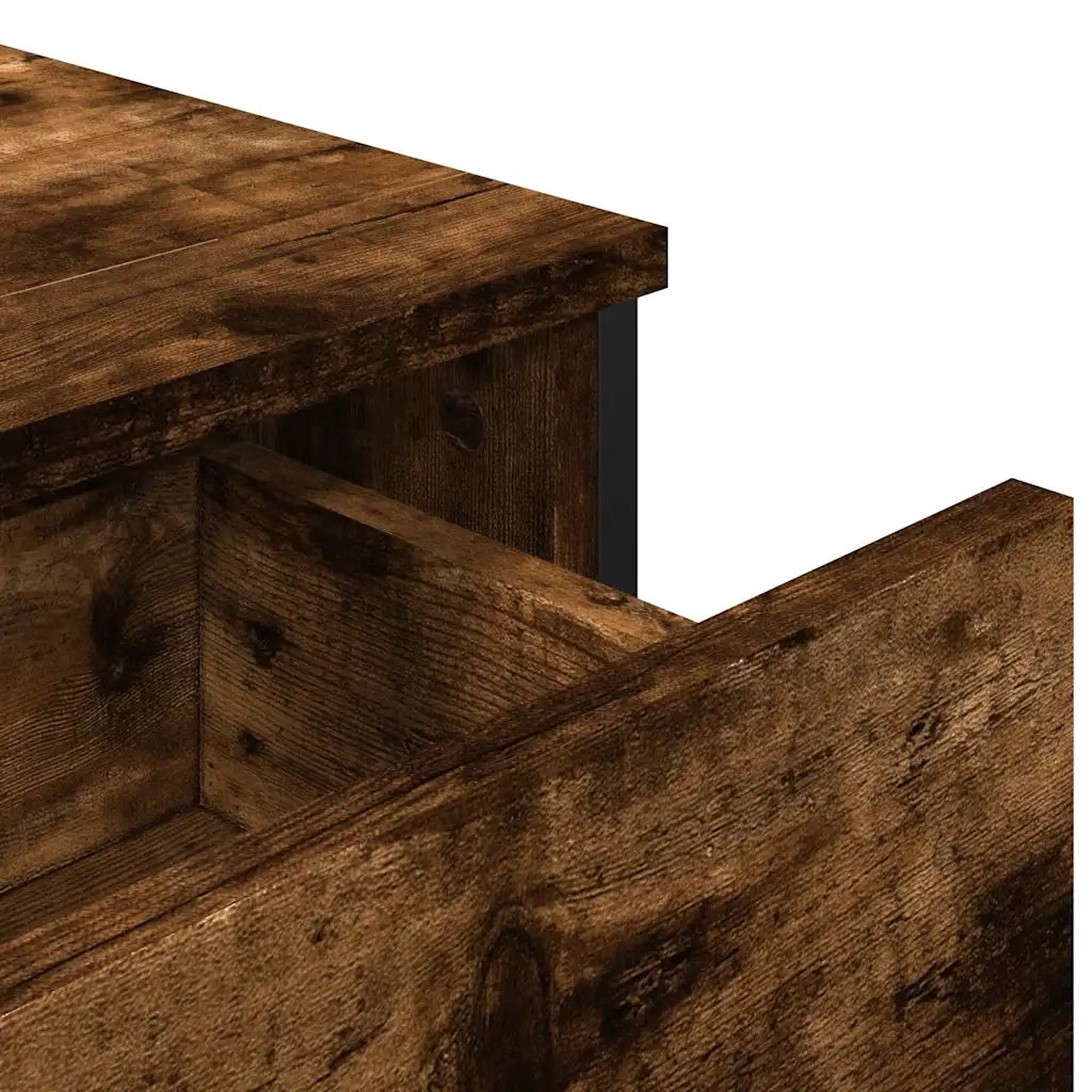 Credenza-Buffet-Armadio da cucina Rovere Fumo 97x32,5x74,5 cm in Legno Multistrato