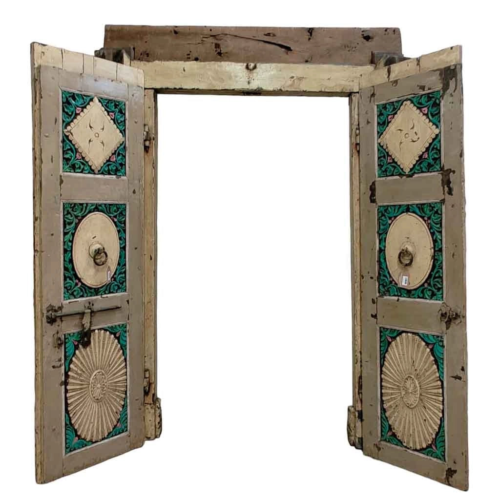 Porta in legno fatta a mano 165x34x218h cm