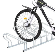 Supporto per 6 Bici da Pavimento Autoportante Acciaio Zincato 4005577