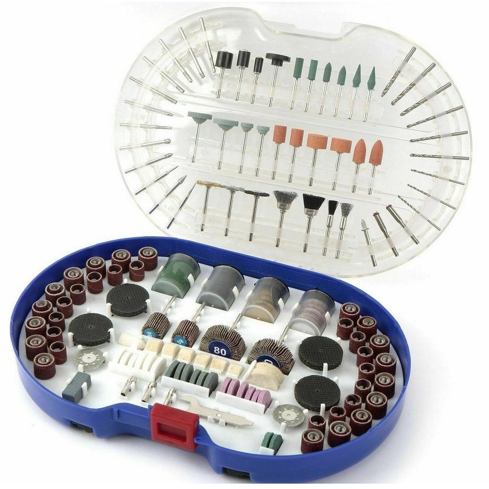 Trade Shop - Kit 276 Accessori Mini Trapano Dremel Punte Per Lucidare Levigare In Valigetta -