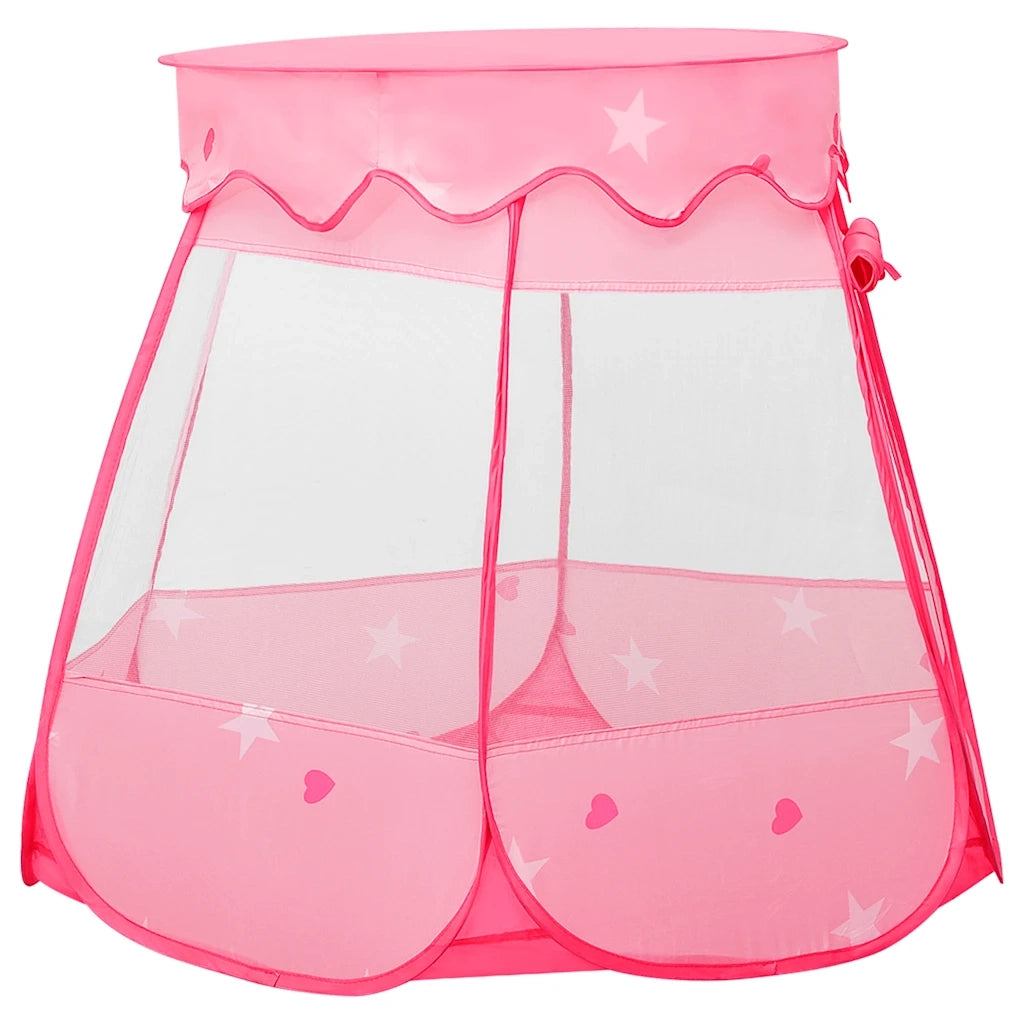 Tenda da Gioco per Bambini-Tenda Giocattolo Rosa con 250 Palline 102x102x82 cm 543281