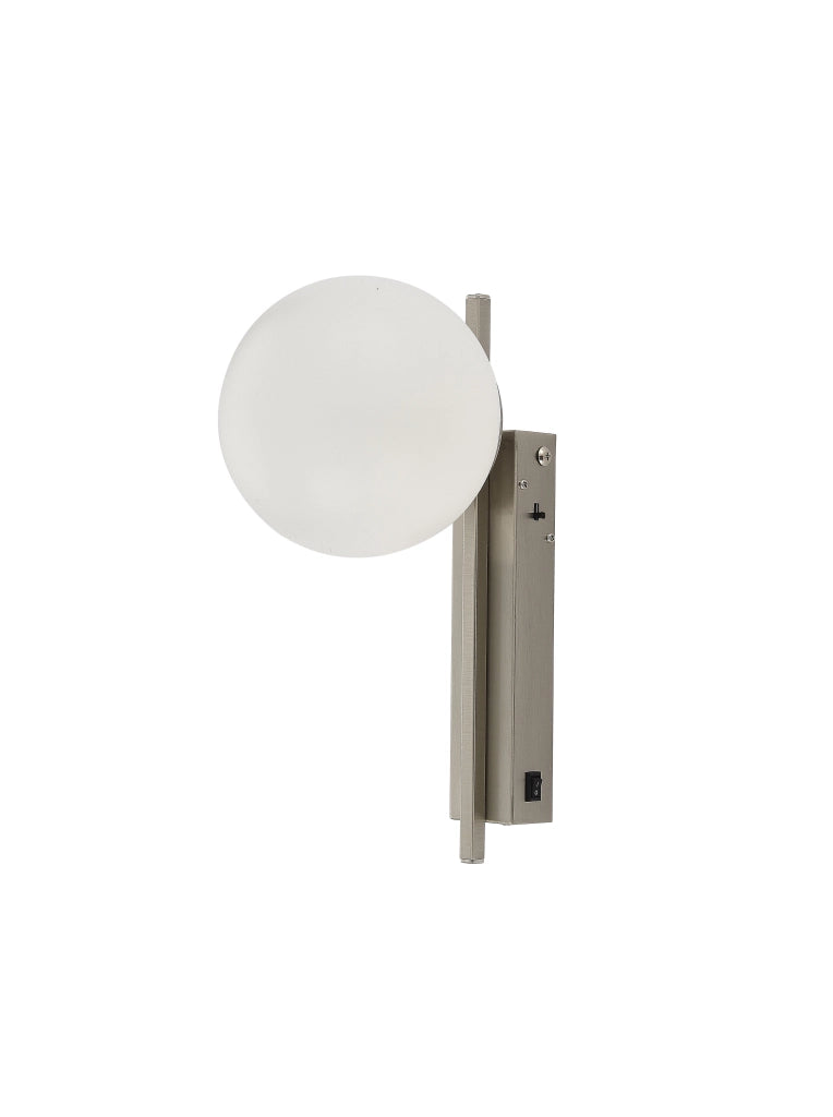 Applique NEBULA nichel sfera vetro LED 10W ZumaLine