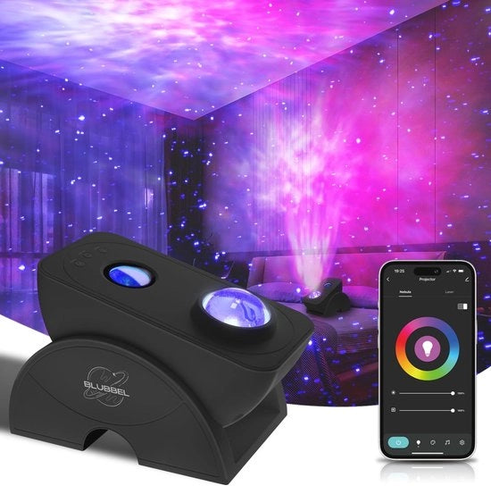 Proiettore LED di Stelle con App e Controllo vocale - Lampada da Terra per Bambini e Adulti