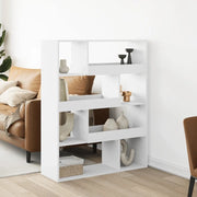 Libreria-Scaffale per Libri-Mobile di Stoccaggio Bianca 100x33x125,5 cm in Truciolato 103160