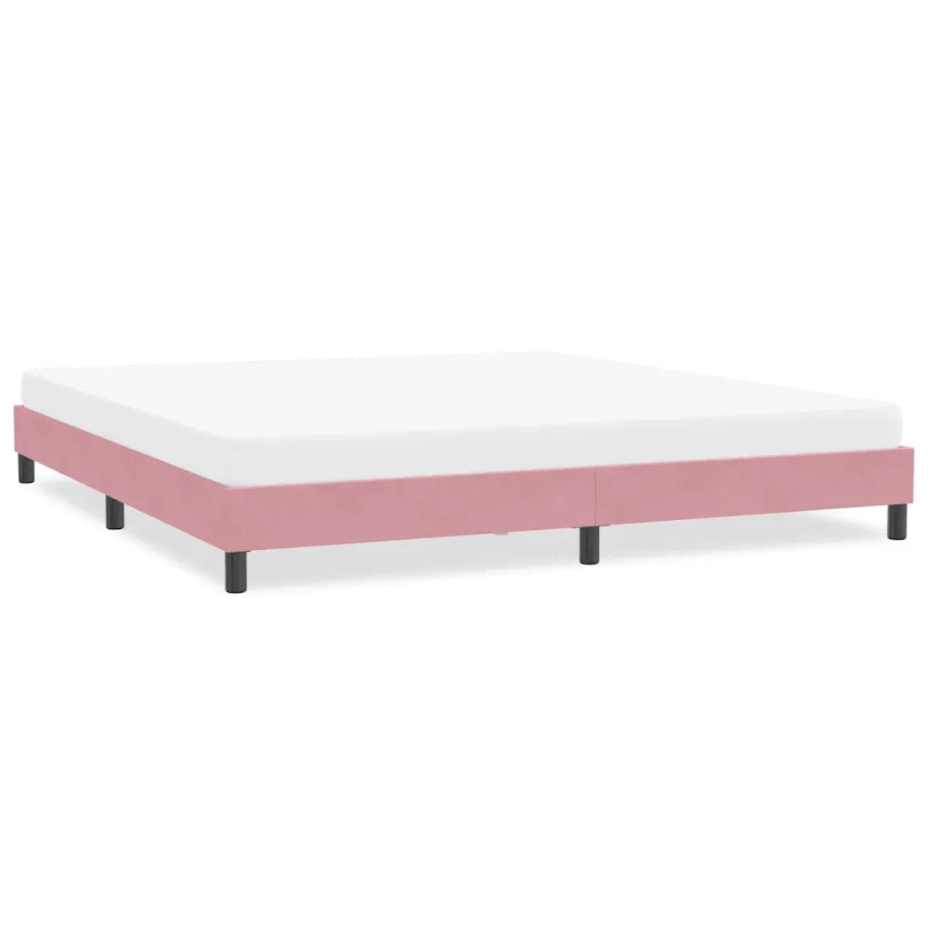 Giroletto senza Materasso Rosa 200x220 cm Velluto 4101426