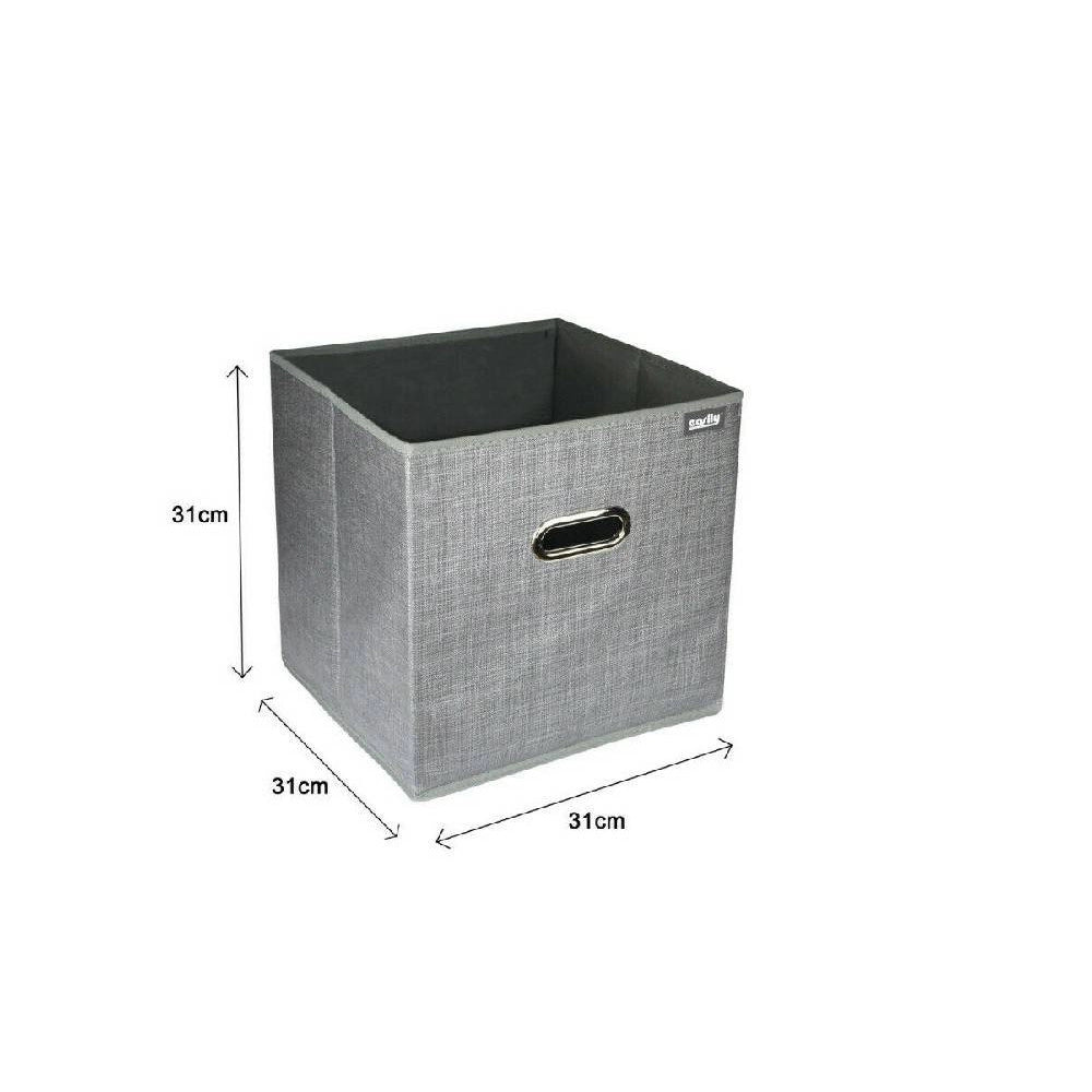 Trade Shop - Scatola Porta Documenti D'archiviazione Ufficio Box Portatutto 31x31x31cm 69688 -