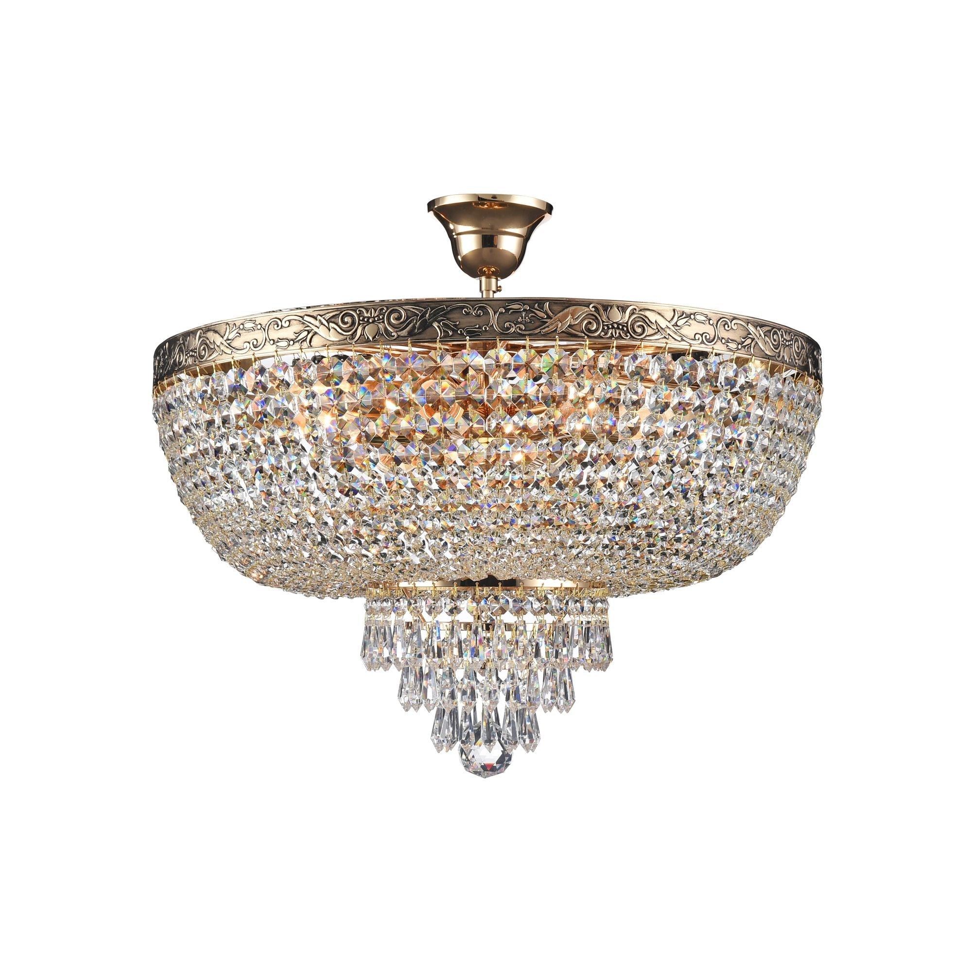 Lampadario Royal Classic in Metallo Palace Oro Antique