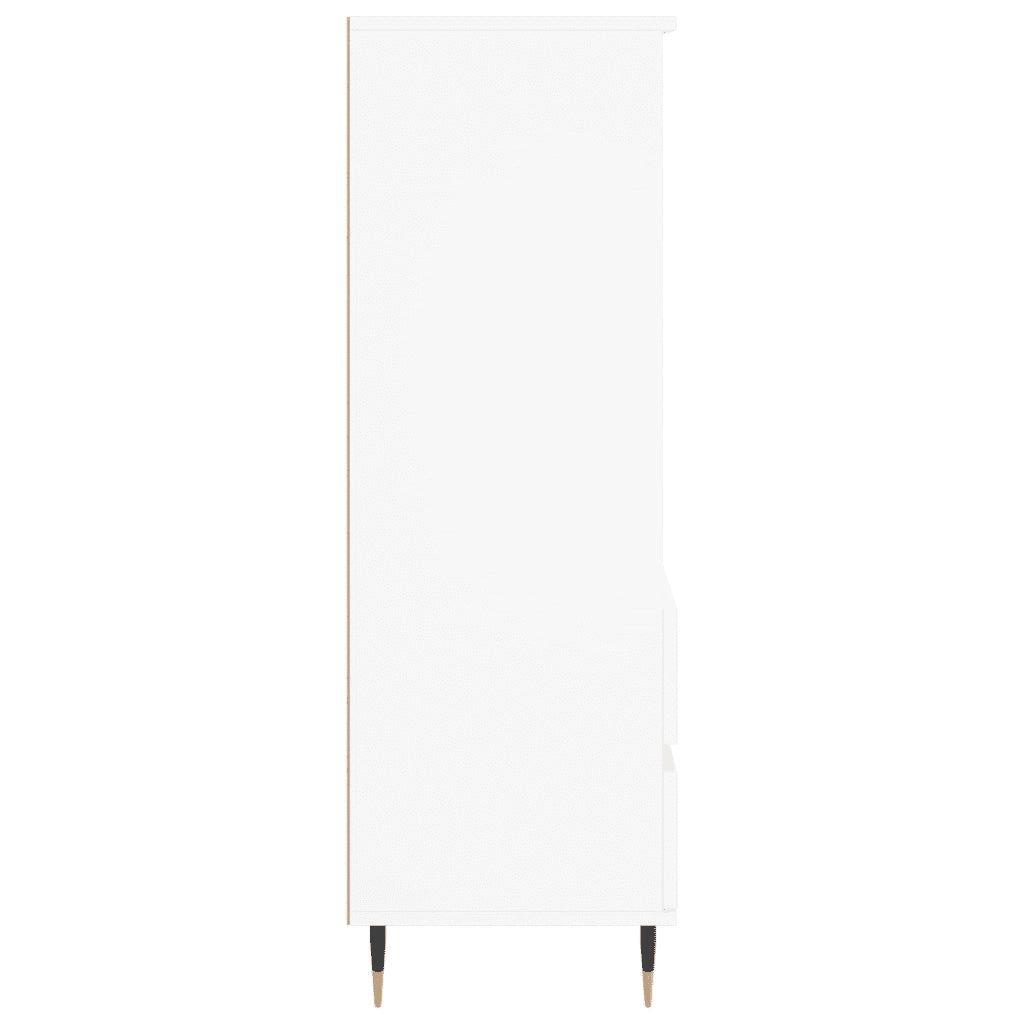 Credenza-Buffet-Armadio da cucina Bianco 40x36x110 cm in Legno Multistrato 822733