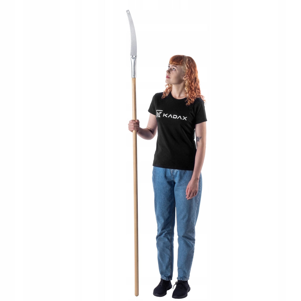 Sega manuale per alberi KADAX da 30 cm, leggera, con manico da 196 cm.