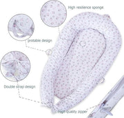 Cuscino per Bambino Reiswieg 100% Cotone Antiallergico - Nido per Bambini \ Nido Caldo per Bambini
