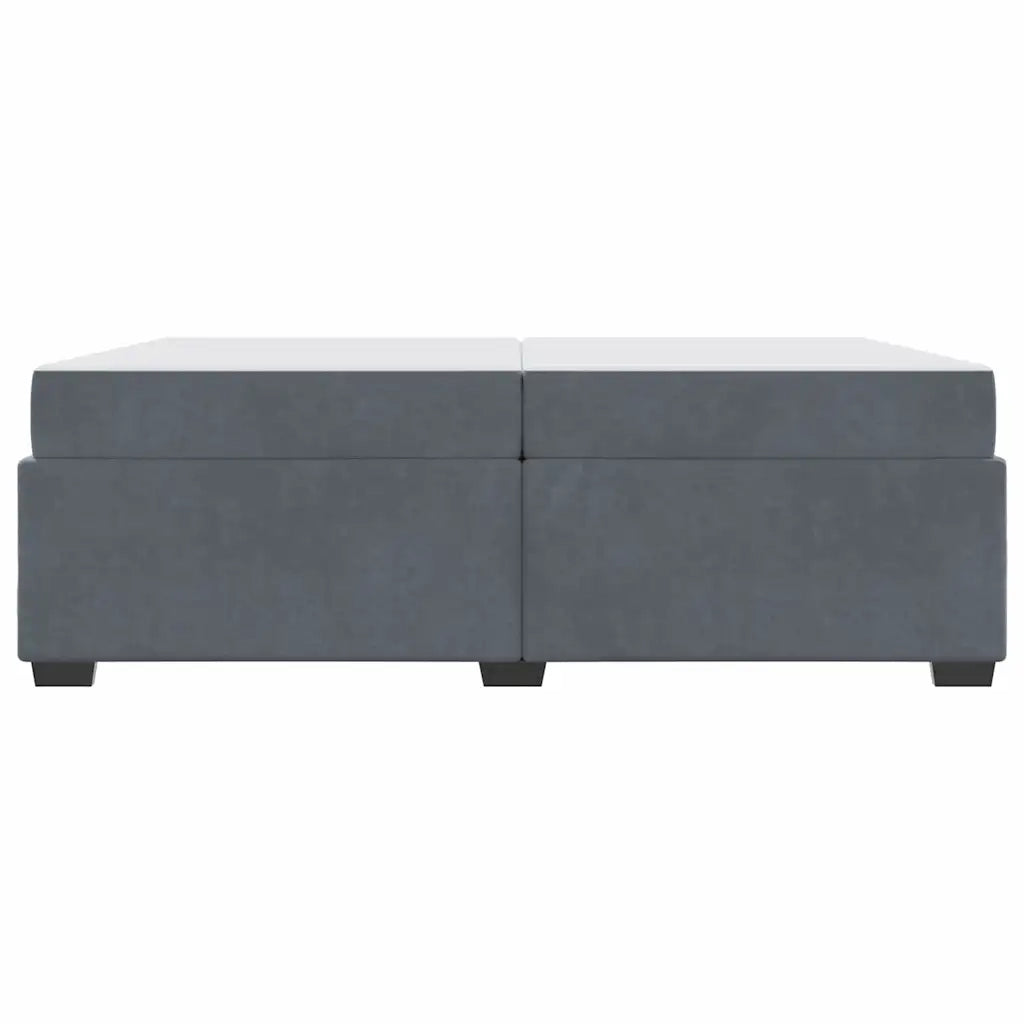 vidaXL Struttura del letto Grigio scuro 200 x 200 cm Velluto