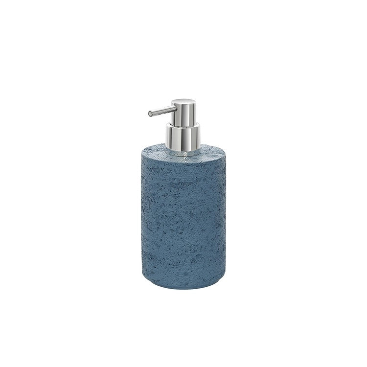 Dispenser sapone blu pastello linea Arizona in poliresina design moderno Feridras