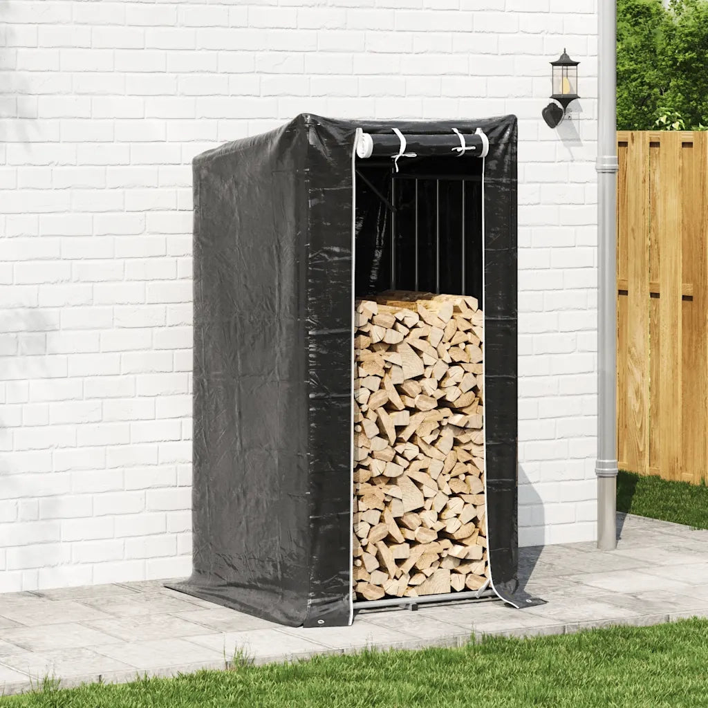 Rastrelliera per Legna con Copertura Antipioggia 100x100x200 cm 4104951