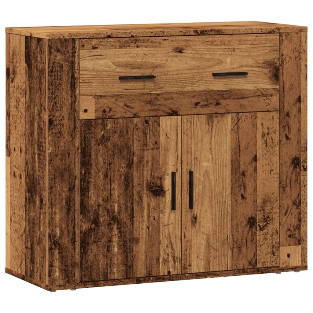 Buffet credenza cassettiera armadio mobile contenitore organizer cucina soggiorno salotto legno vecchio 80 x 33 x 70 cm legno ingegnerizzato marrone 02_0036612