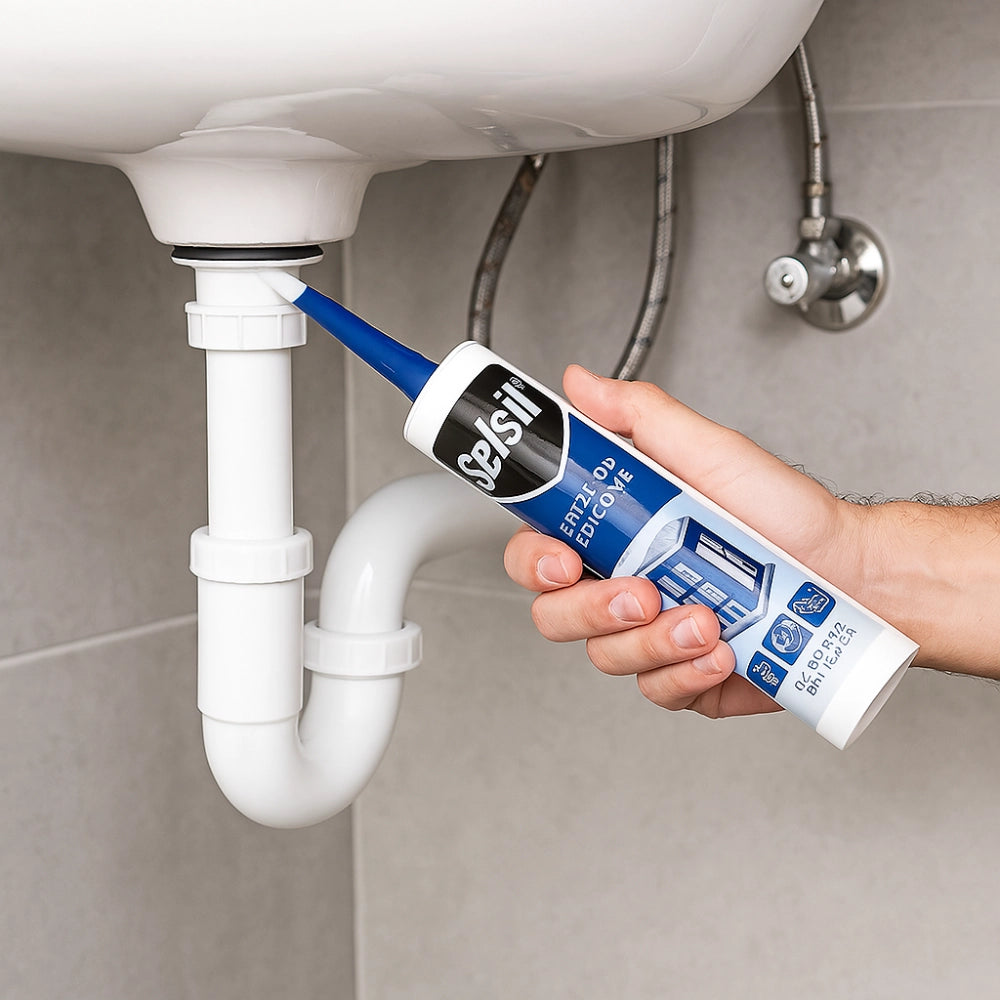 Silicone neutro trasparente costruzioni lamiera 310ml selsil sigillante resistente