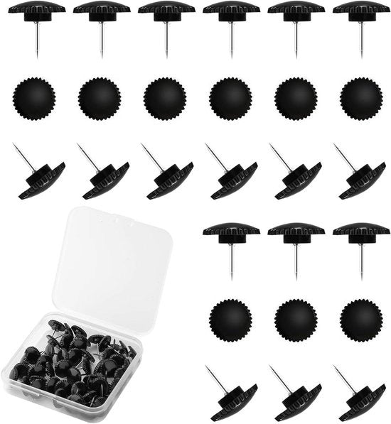 50 Stuken Push Pins per Muur e Tavolo, Spiedini in Bianco Design, Dimensioni Piccole