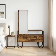 Tavolo da Trucco con cassetto Rovere Fumo Legno ingegnerizzato 8007685
