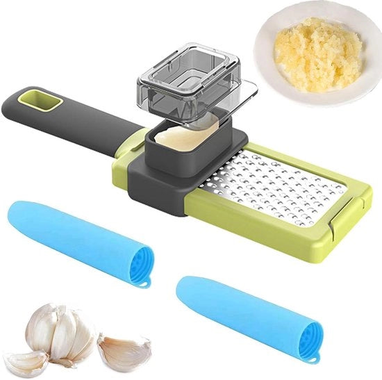 Set di trapano e raspatore a aglio - strumento multifunzionale per la cucina - 1 pezzo - verde