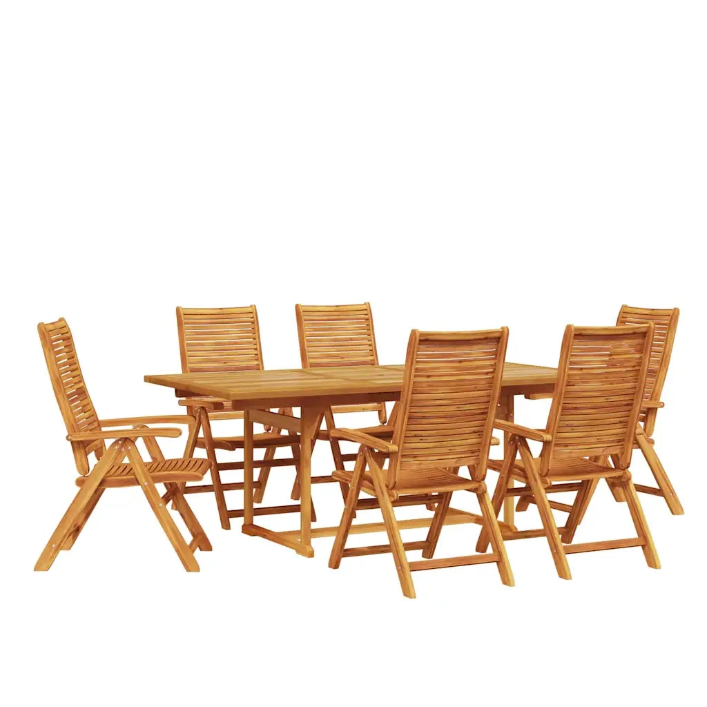 Set da Pranzo per Giardino 7 pcs Marrone 3375717