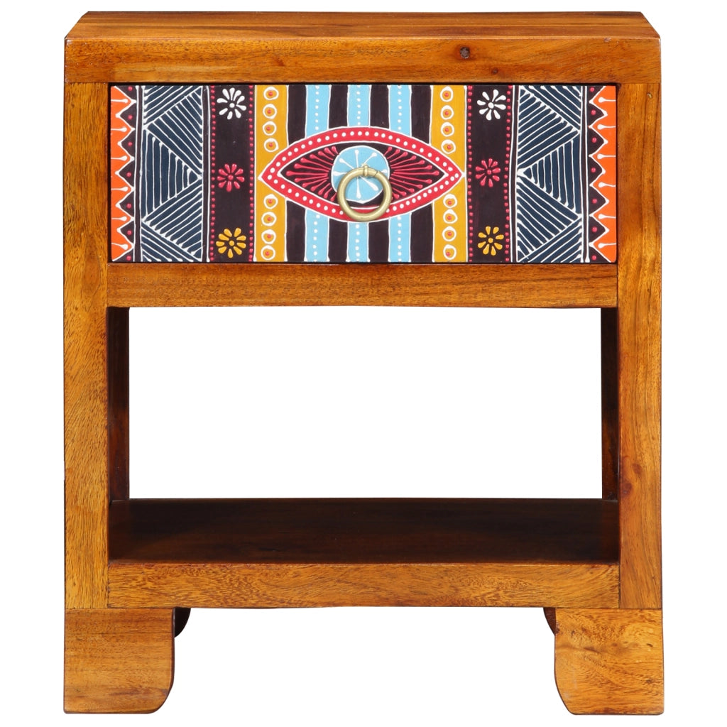 Mobiletto  40x35x45 cm in legno massello di acacia