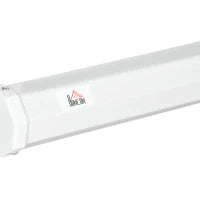 Telo Proiettore da 120" Formato 4:3 in Tessuto a Rete, Plastica e Metallo con Treppiedi, 244x190 cm, Bianco