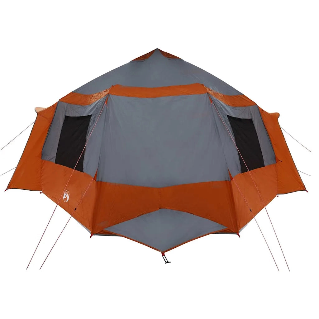 Tenda da campeggio per 12 persone con tetto Grigio e arancione 42001100