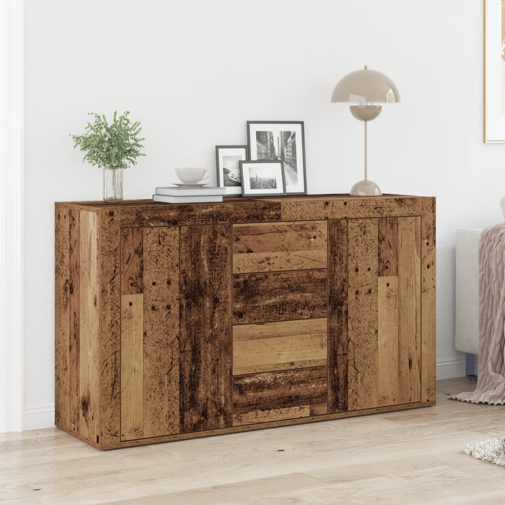 Credenza  Legno Vecchio Legno Massello di Recupero 120 x 36 x 69 cm