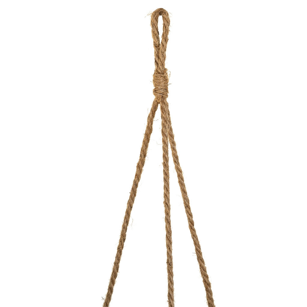 Cestini pensili in fibra naturale marrone d27,5x25h-d22x18h