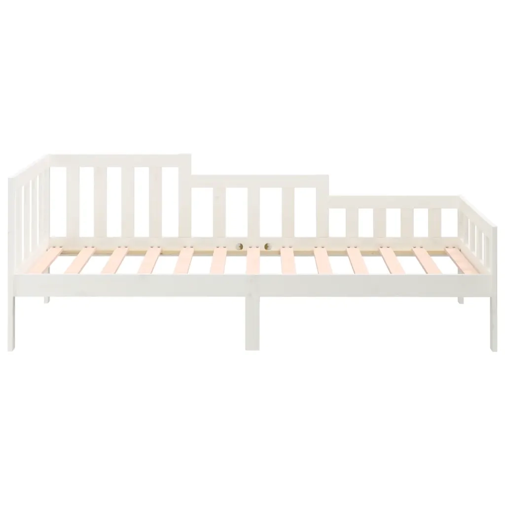 Dormeuse senza Materasso Bianca 80x200 cm Legno Massello Pino 820722