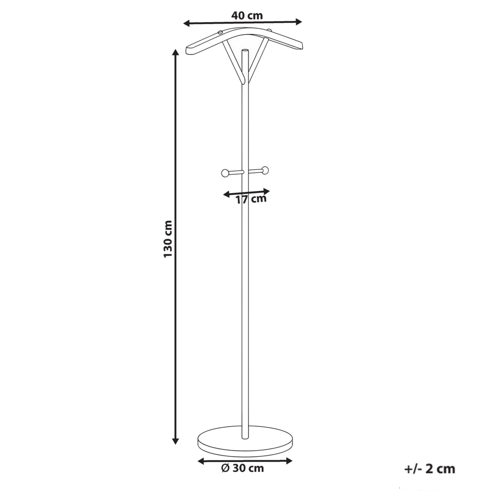 Appendiabiti in acciaio nero 130 cm da terra con dettagli in legno 3 ganci Moderno per ingresso