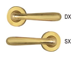 MEZZA MANIGLIA GOCCIA IN ZAMA FINITURA OTTONE LUCIDO  DX    COTTALI