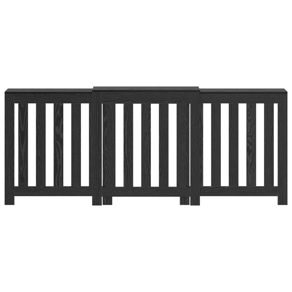 Copertura per radiatori Rovere Nero 205 x 21,5 x 83,5 cm 869227