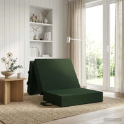 Divano Letto Pieghevole 75 x 63 x 45 cm Verde Scuro 900139